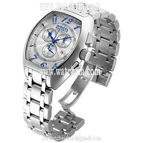Invicta Reserve Chronograph Silver Dial Stainless Steel Men's Watch 17277