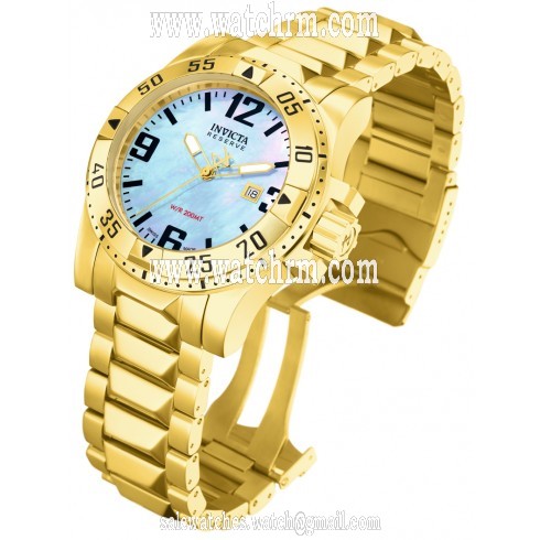 Invicta Reserve Collection 18kt Gold-Plated Stainless Steel Men's Watch 6244