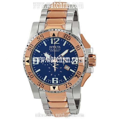 Invicta Reserve Excursion Black Dial Two-tone Men's Watch 0204