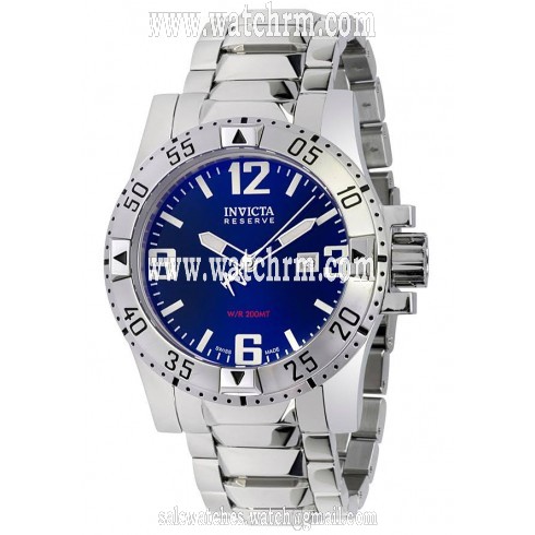 Invicta Reserve Excursion Blue Dial Stainless Steel Men's Watch 5673