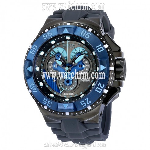 Invicta Reserve Excursion Chronograh Grey Dial Gray Polyurethane Men's Watch 18564