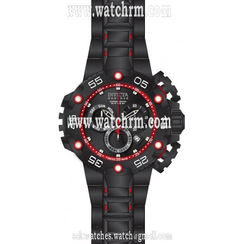 Invicta Reserve Excursion Multi-Function Black Dial Black Ion-plated Men's Watch 21604