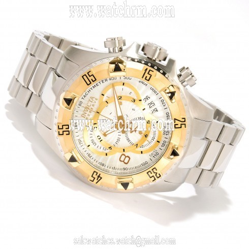 Invicta Reserve Excursion Swiss Chronograph Silver Dial Stainless Steel Men's Watch 11002