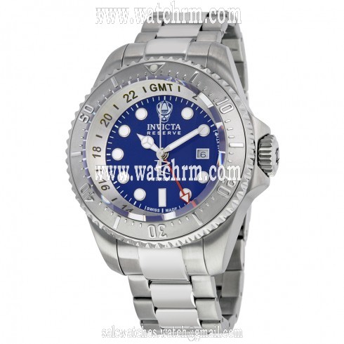 Invicta Reserve Hydromax GMT Blue Dial Stainless Steel Men's Watch 16959