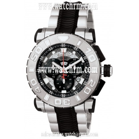 Invicta Reserve Ocean Hawk Black Dial Stainless Steel Men's Watch 6310