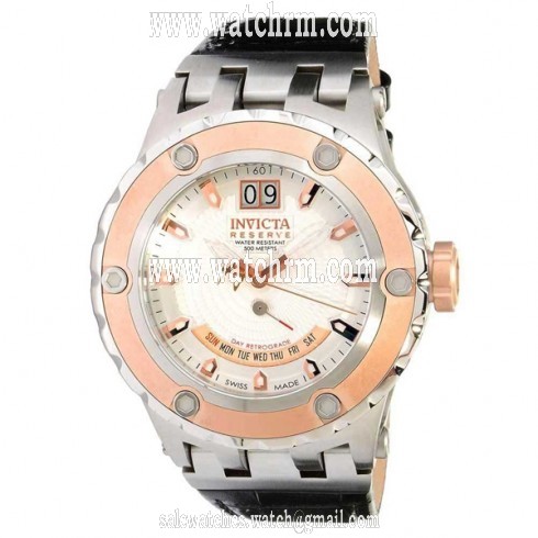 Invicta Reserve Specialty Subaqua Silver-tone Dial Rose Gold-tone PVD Men's Watch 10098