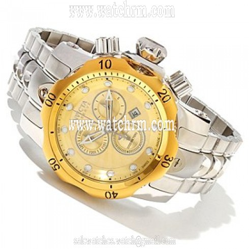 Invicta Reserve Venom Chronograph Champagne Dial Stainless Steel Men's Watch 10803