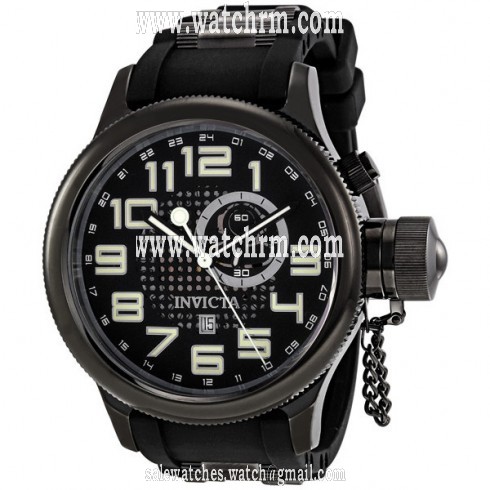 Invicta Russian Diver Black Dial Gunmetal Case Men's Watch 5861