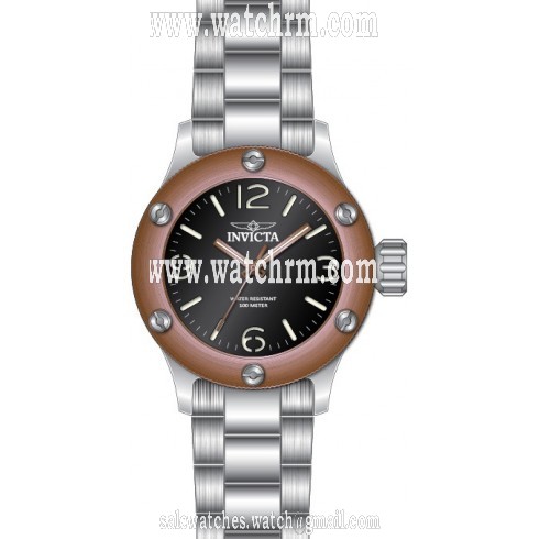 Invicta Russian Diver Black Dial Stainless Steel Men's Watch 18581