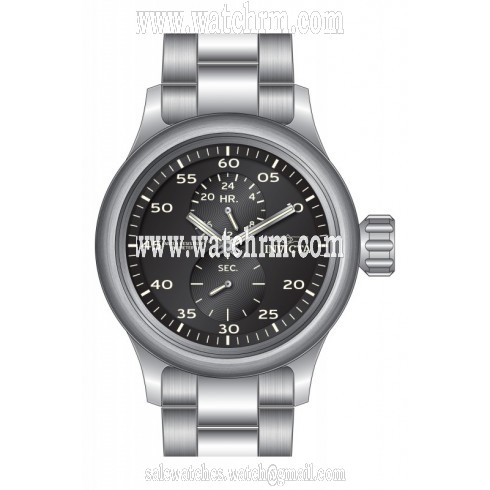 Invicta Russian Diver Black Dial Stainless Steel Men's Watch 19491