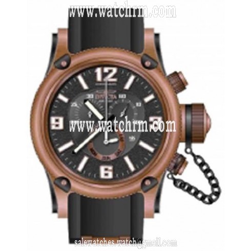 Invicta Russian Diver Chronograph Black Dial Rose Gold Tone Men's Watch 11363