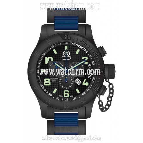 Invicta Russian Diver Chronograph Black Dial Two-tone Men's Watch 15479