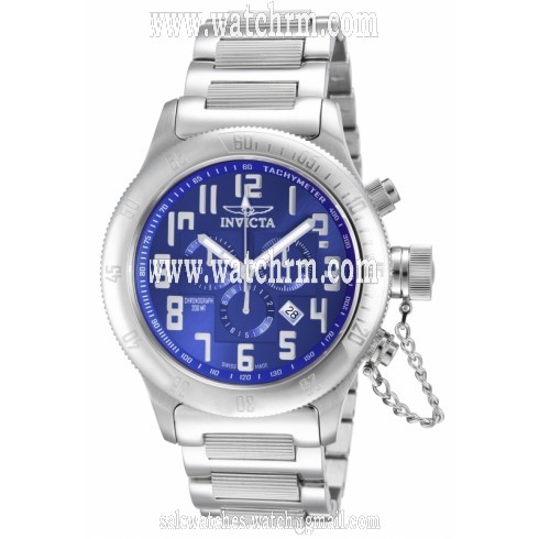 Invicta Russian Diver Chronograph Blue Dial Stainless Steel Men's Watch 10551