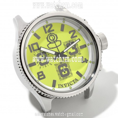 Invicta Russian Diver Limited Edition Yellow Dial Desk Clock 1785