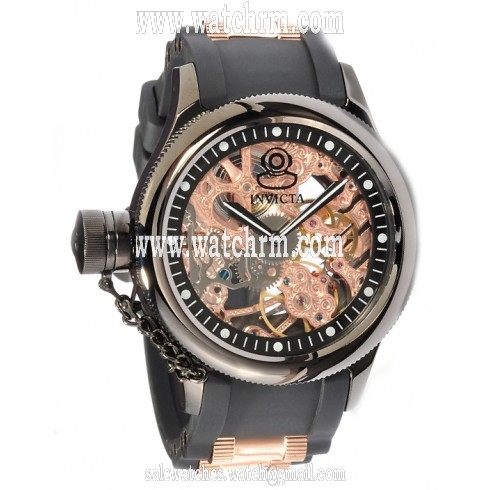Invicta Russian Diver Mechanical Skeleton Dial Men's Watch 1847
