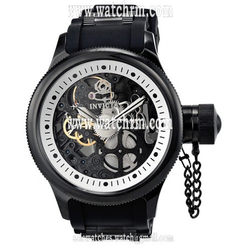 Invicta Russian Diver Skeleton Dial Mechanical Men's Watch 1091