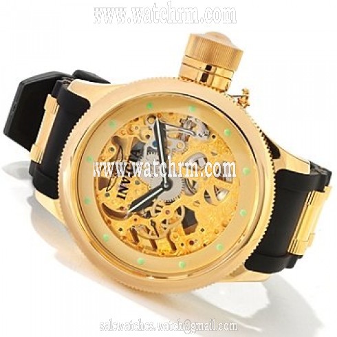 Invicta Russian Diver Skeletonized Mechanical Gold-tone Men's Watch 1243