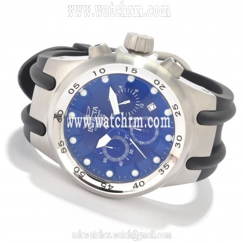 Invicta S1 Aviation Chronograph Blue Dial Black Rubber Men's Watch 1507