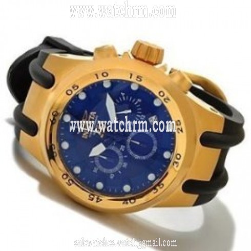Invicta S1 Aviation Chronograph Blue Dial Black Rubber Men's Watch 1510