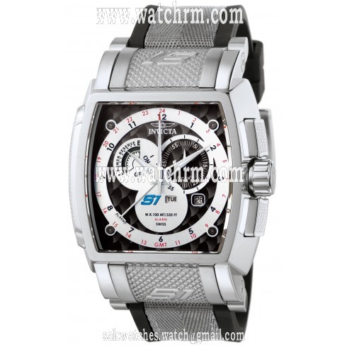 Invicta S1 Black and White Dial Polyurethane and Nylon Quartz Men's Watch 6215