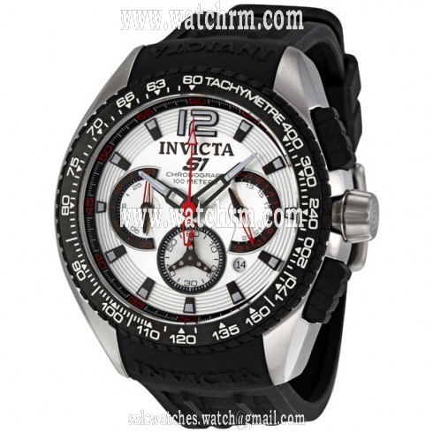 Invicta S1 Racing Chronograph Silver Dial Stainless Steel Men's Watch 1454