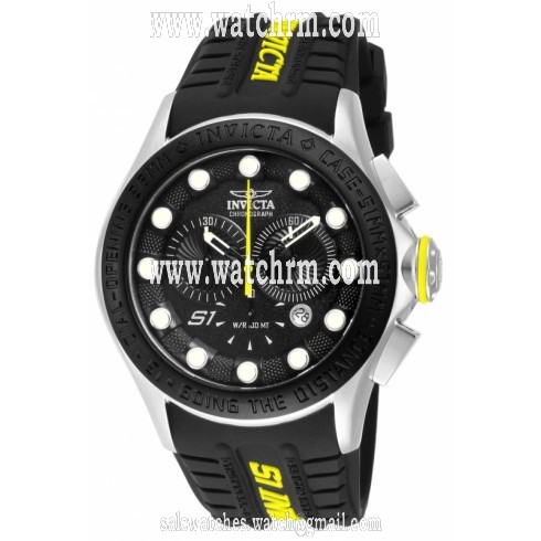 Invicta S1 Rally Black Dial Black Silicone Men's Watch 10838