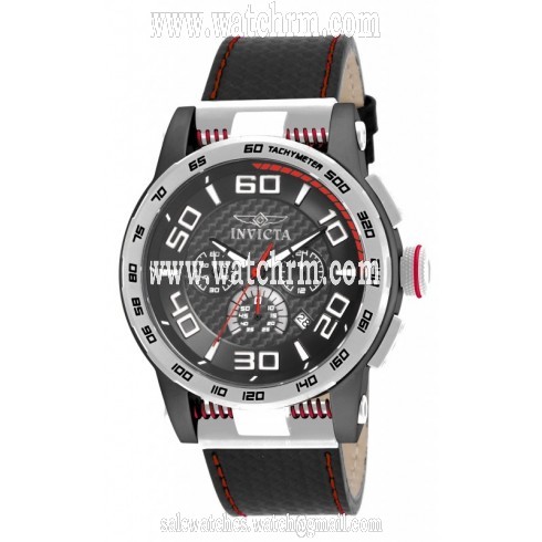 Invicta S1 Rally Chronograph Black Dial Black Silicone Men's Watch 15903