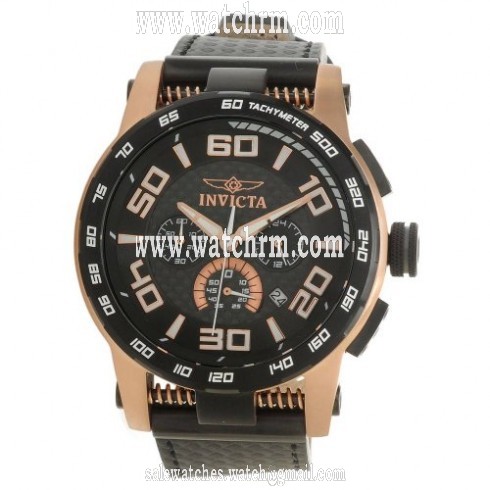 Invicta S1 Rally Chronograph Black Dial Black Silicone Men's Watch 15904