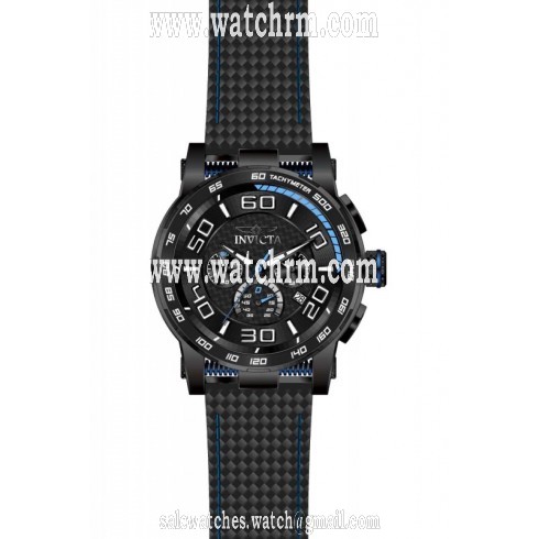 Invicta S1 Rally Chronograph Black Dial Black Silicone Men's Watch 15906