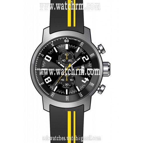 Invicta S1 Rally Chronograph Black Dial Black Silicone Men's Watch 20216