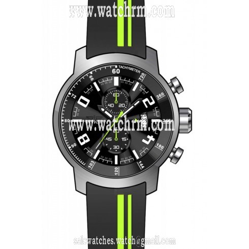 Invicta S1 Rally Chronograph Black Dial Black Silicone Men's Watch 20217