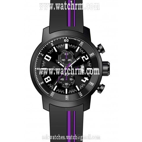 Invicta S1 Rally Chronograph Black Dial Black Silicone Men's Watch 20219