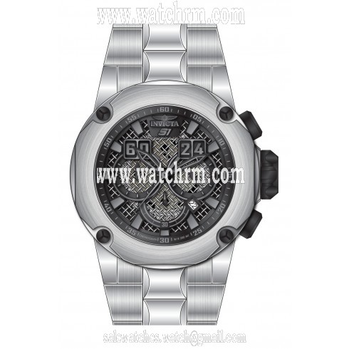 Invicta S1 Rally Chronograph Black Dial Stainless Steel Men's Watch 19428