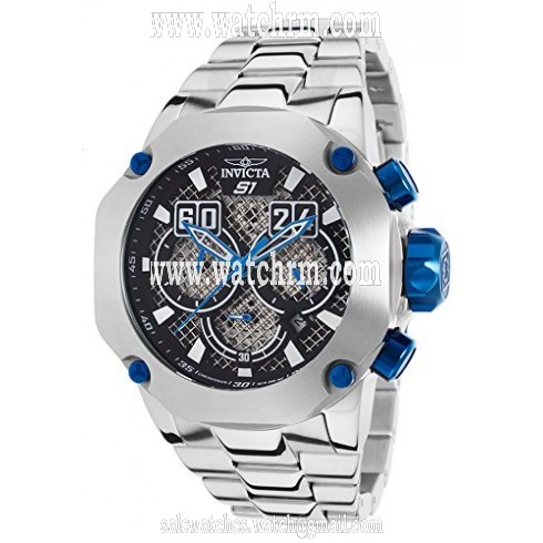 Invicta S1 Rally Chronograph Black Dial Stainless Steel Men's Watch 19430
