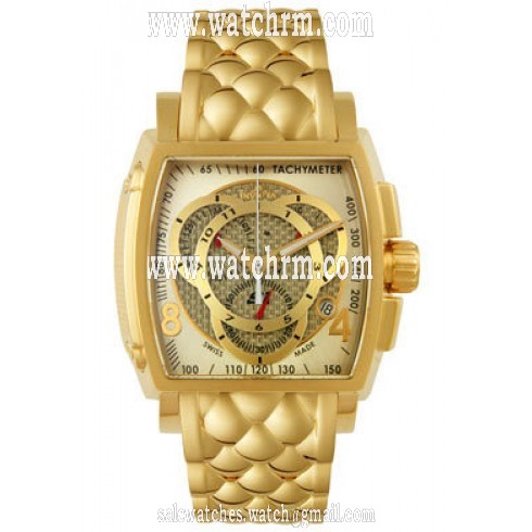 Invicta S1 Rally Chronograph Champagne Dial Gold-plated Men's Watch 5779