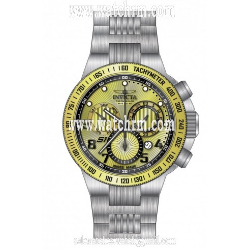 Invicta S1 Rally Chronograph Gold Dial Stainless Steel Men's Watch 15446