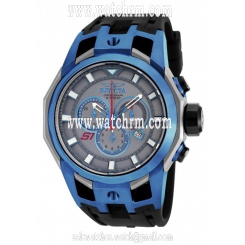 Invicta S1 Rally Chronograph Grey Dial Black Polyurethane Men's Watch 16814