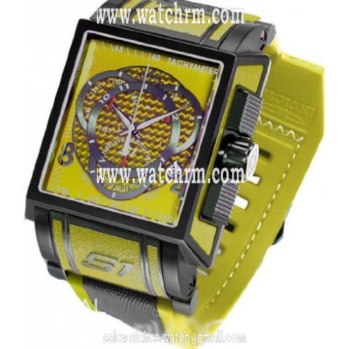 Invicta S1 Rally Chronograph Yellow Dial Stainless Steel Men's Watch 11695