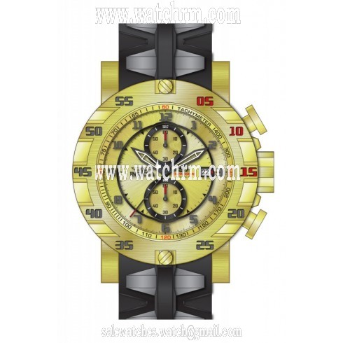 Invicta S1 Rally Gold Tone Dial Men's Chronograph Watch 19713