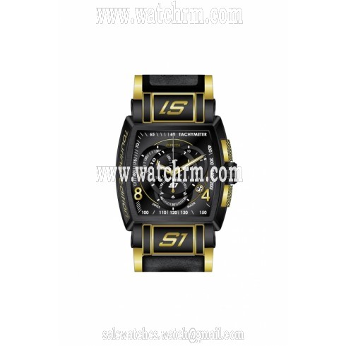 Invicta S1 Rally Touring Edition Chronograph Black Dial Gold-tone Men's Watch 12783