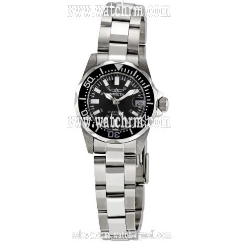 Invicta Sapphire Diver Black Dial Two-Toned Stainless Steel Ladies Watch 7059