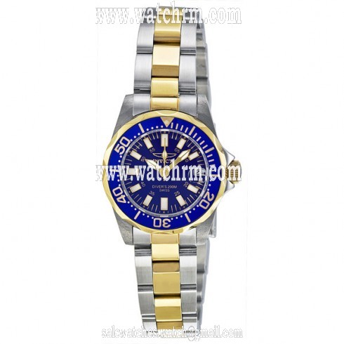 Invicta Sapphire Diver Blue Dial Two-Tone Ladies Watch 7064