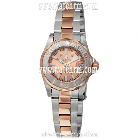 Invicta Sapphire Lady Diver Rose Gold-Tone Dial Two-Tone Ladies Watch 7067