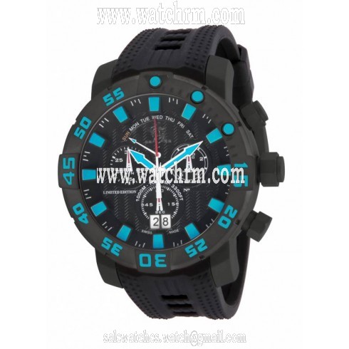 Invicta Sea Base Chronograph Black Dial Black Ion-plated Men's Watch 14252
