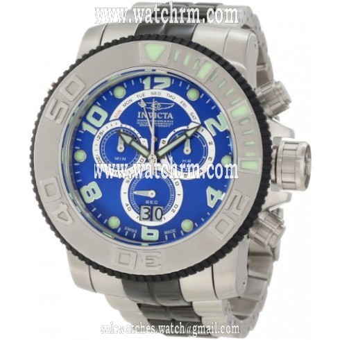 Invicta Sea Hunter Blue Dial Two Tone Stainless Steel Men's Watch 10767