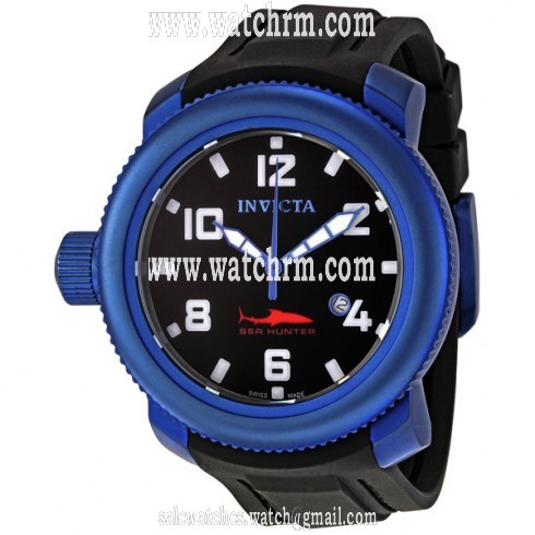 Invicta Sea Hunter Diver Swiss Quartz Blue Bezel Men's Watch 1548