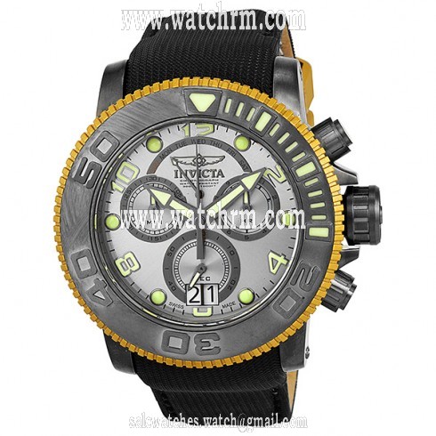 Invicta Sea Hunter Gunmetal Sunray Chronograph Men's Watch 10721