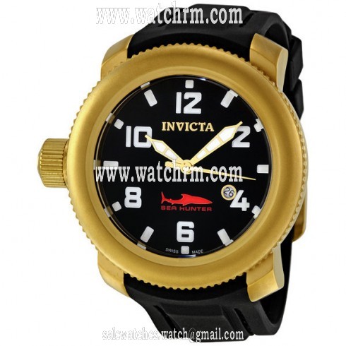 Invicta Sea Hunter Russian Mission Black Dial Men's Watch 1545