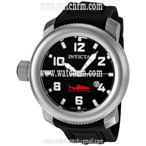 Invicta Sea Hunter Russian Mission Black Dial Men's Watch 1544