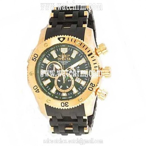 Invicta Sea Spider Black Dial Chronograph Men's Watch 0140